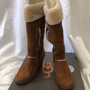 Ugg tan suede boots called Sandra